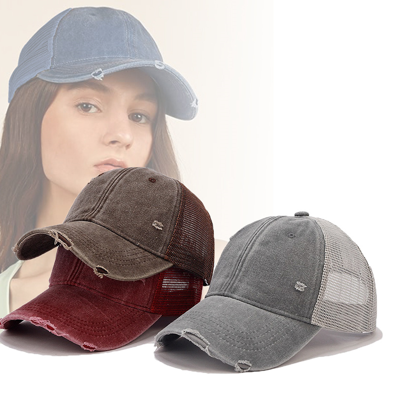 ファッショントラック運転手キャップ無地パッチ四季スナップバッ - Trucker Cap Mesh のレビューと価格