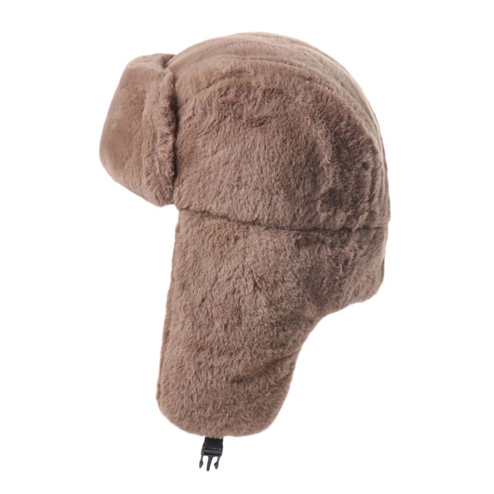 男性と女性のための厚い爆撃機のぬいぐるみの帽子、防風の雪の帽 - Winter Trapper Hat のレビューと価格