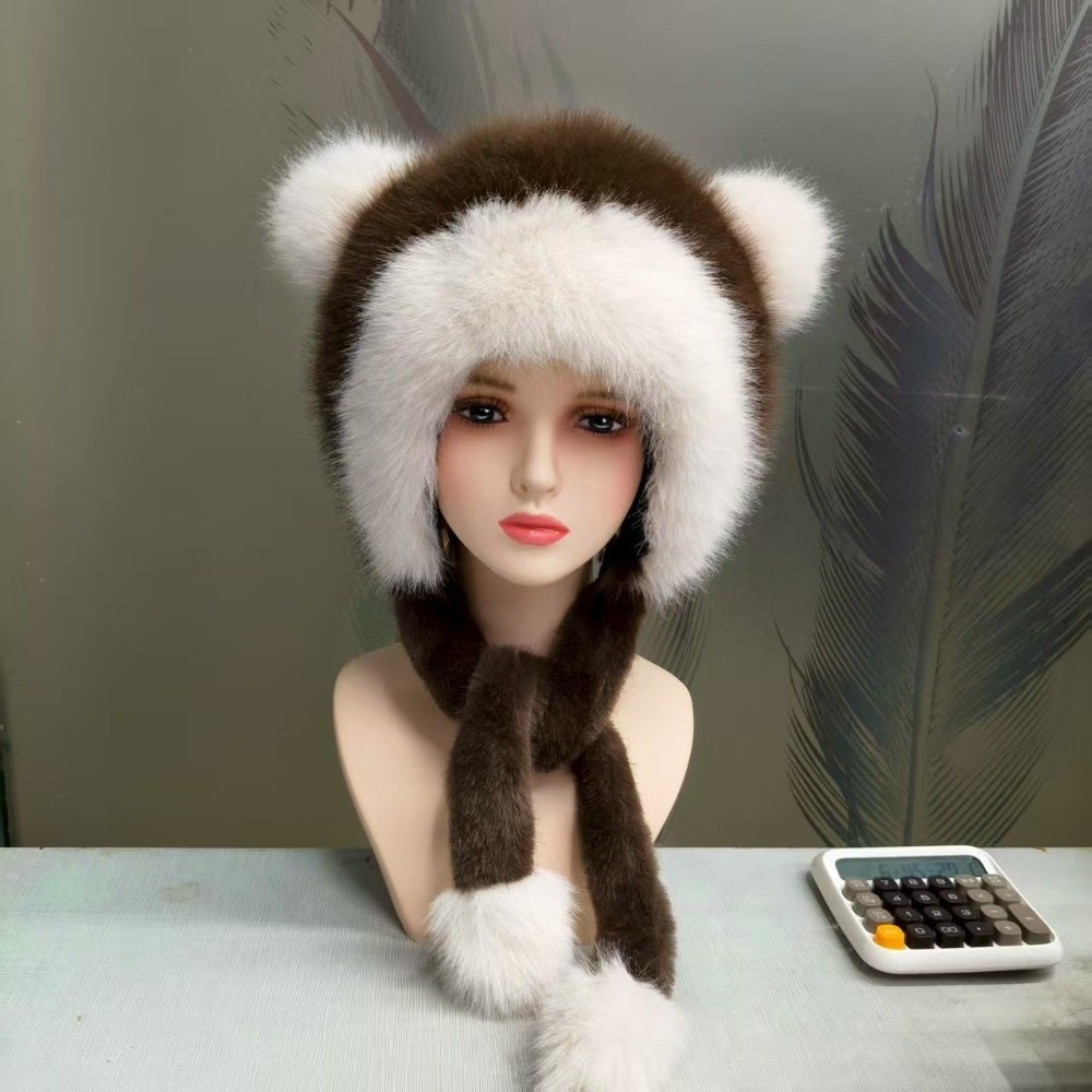 ポリエステル素材のフェイクファー トラッパーハット 厚手の暖 - Winter Trapper Hat のレビューと価格