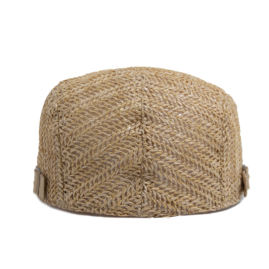 ストロースタイルフラットキャップ メンズ レディース 夏 ス - Newsboy Cap Ivy のレビューと価格