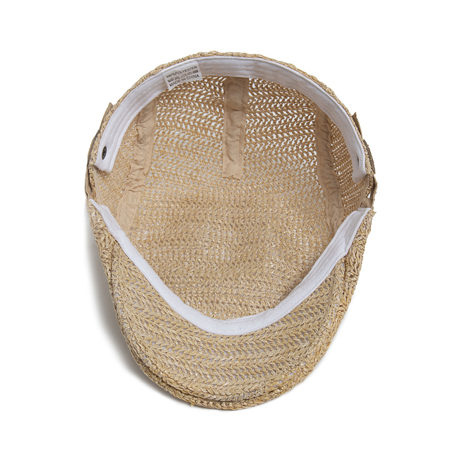 ストロースタイルフラットキャップ メンズ レディース 夏 ス - Newsboy Cap Ivy のレビューと価格