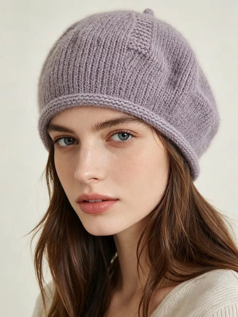 女性用ソフトスラウチニットベレー帽 ヴィンテージフレンチスタ - Beret French Wool のレビューと価格