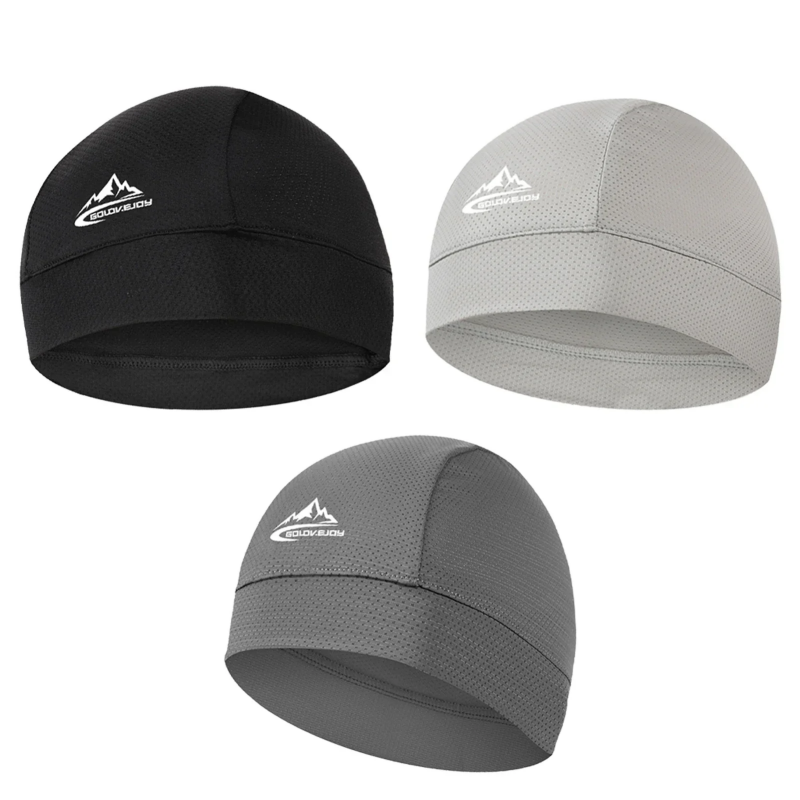 夏用アイスシルク速乾通気性メッシュスカルビーニーキャップ吸汗 - Skull Cap Helmet Liner のレビューと価格