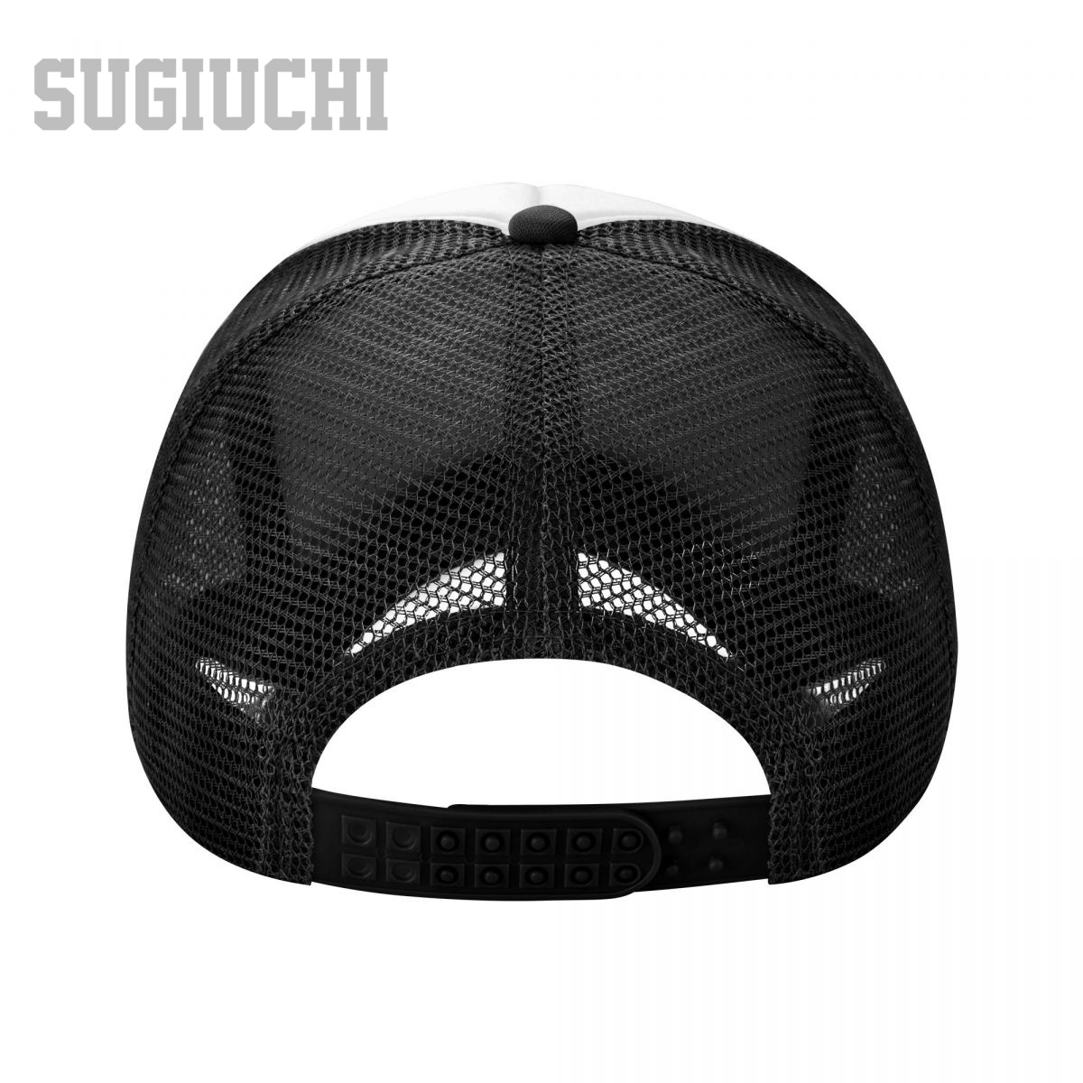 ユニセックスメッシュキャップ帽子北朝鮮旗とフォントトラッカー - Trucker Cap Mesh のレビューと価格