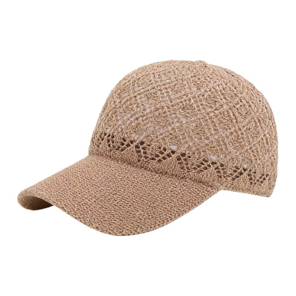 新しい中空薄型野球帽通気性のある無地カジュアルキャップ調節可 - Baseball Cap Structured のレビューと価格